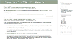 Desktop Screenshot of blog.maettig.com